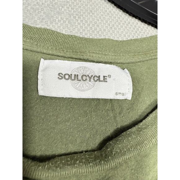 SoulCycle Green Distressed Muscle Tank Top Size Small - Picture 4 of 4